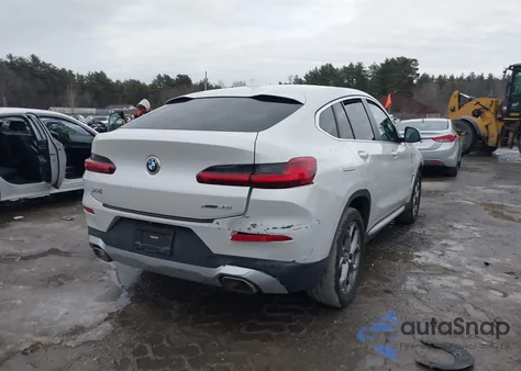 2022 BMW X4 xDrive30I z USA, uszkodzony, nr VIN 5UX33DT0XN9M44284